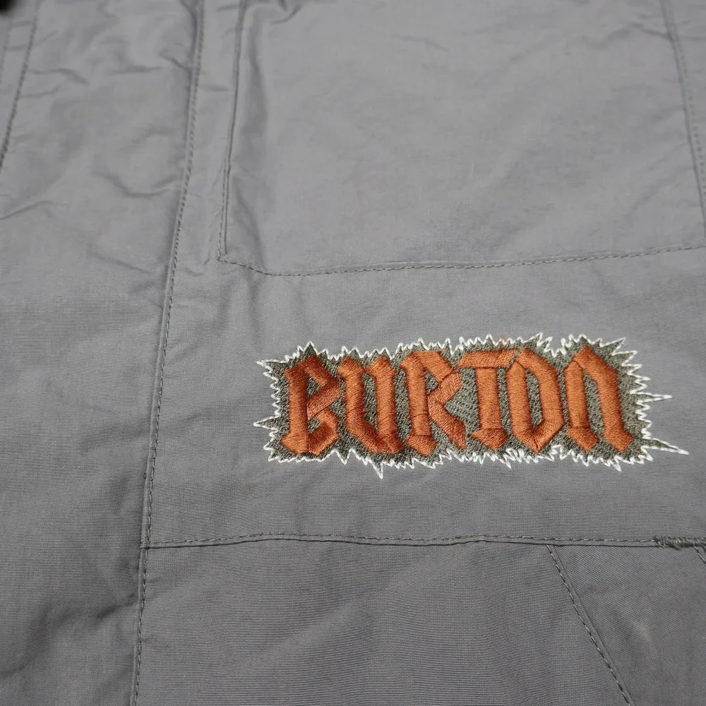 Burton Jacket Boys Large Grey DryRide Insulated Hooded‎ Full Zip Ski Wind Rain